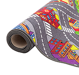 1 метр ширина килимова доріжка дитяча з дорогами  Big City, фото 3