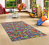 1 метр ширина килимова доріжка дитяча з дорогами  Big City, фото 8
