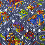 1х25 м. рулон килимова доріжка дитяча з дорогами Big City, фото 9