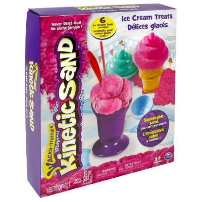 Набір піску для дитячої творчості KINETIC SAND ICE CREAM Wacky-Tivities 71417-1