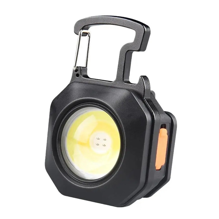 Портативний LED ліхтарик RIAS LL-201 акумуляторний з відкривачем та прикурювачем 400mAh Black (7_00691), фото 1