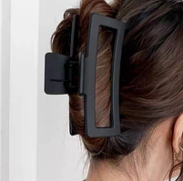 Краб заколка для волосся Lara 13 см матовий чорний