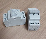 Перекидний модульний перемикач навантаження 2Р 40А 230V мережа-генератор (введення резерву) LW219G Lemanso, фото 4