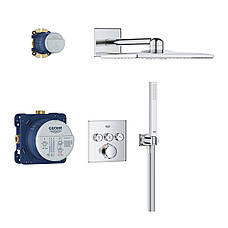 Душова система прихованого монтажу термостатична Grohe QuickFix Precision SmartControl Cube 34875000, фото 4