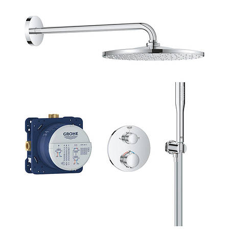 Душова система прихованого монтажу термостатична Grohe QuickFix Precision з Vitalio Rain Mono 310 34880000, фото 1