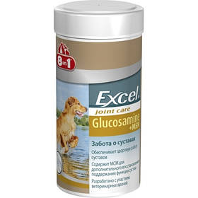 8in1 Excel Glucosamine MCM кормова добавка для підтримки здоров'я й рухливості суглобів, 55таб