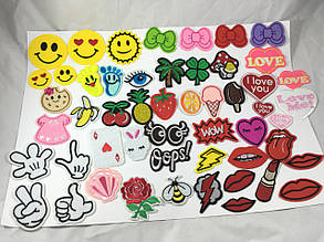 Нашивка Губки язик / The Rolling Stones 49х55 мм, фото 2