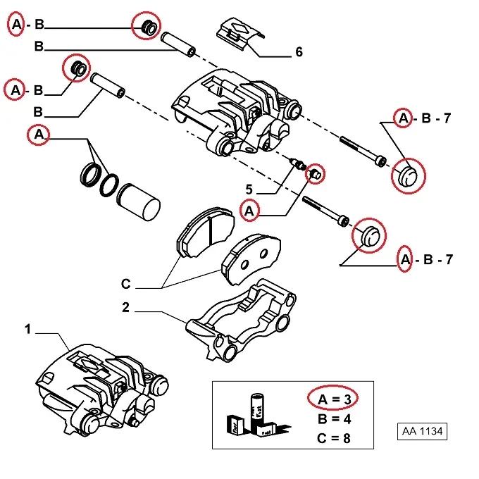 Ремкомплект заднього супорта на Fiat Ducato 244, Peugeot Boxer, Citroen Jumper (2002-2006), 9949429, 444890