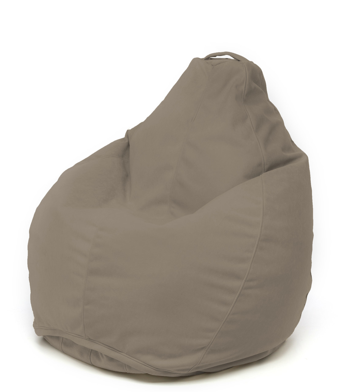 Крісло мішок MrBean Груша Велюр L Feather Grey (vbbl32)