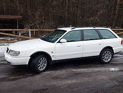 Накладки на арки (4 шт, чорні) ABS-пластик для Ауди A6 C4 1994-1997 рр