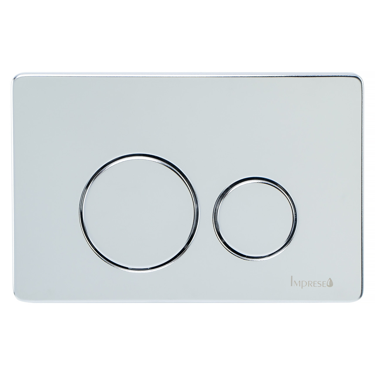 Кнопка зливу для інсталяції IMPRESE подвійна хром 82637 i7111SC, фото 1