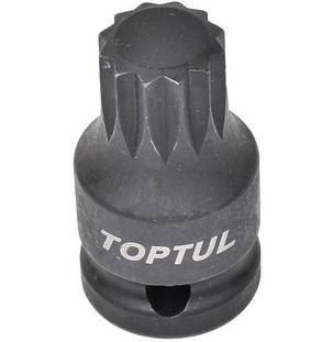 Головка ударна TOPTUL SPLINE М18 L44 мм 1/2" KADB1618S, фото 3
