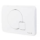 Кнопка зливу для інсталяції IMPRESE подвійна глянцева біла 82652 i7115PW, фото 2