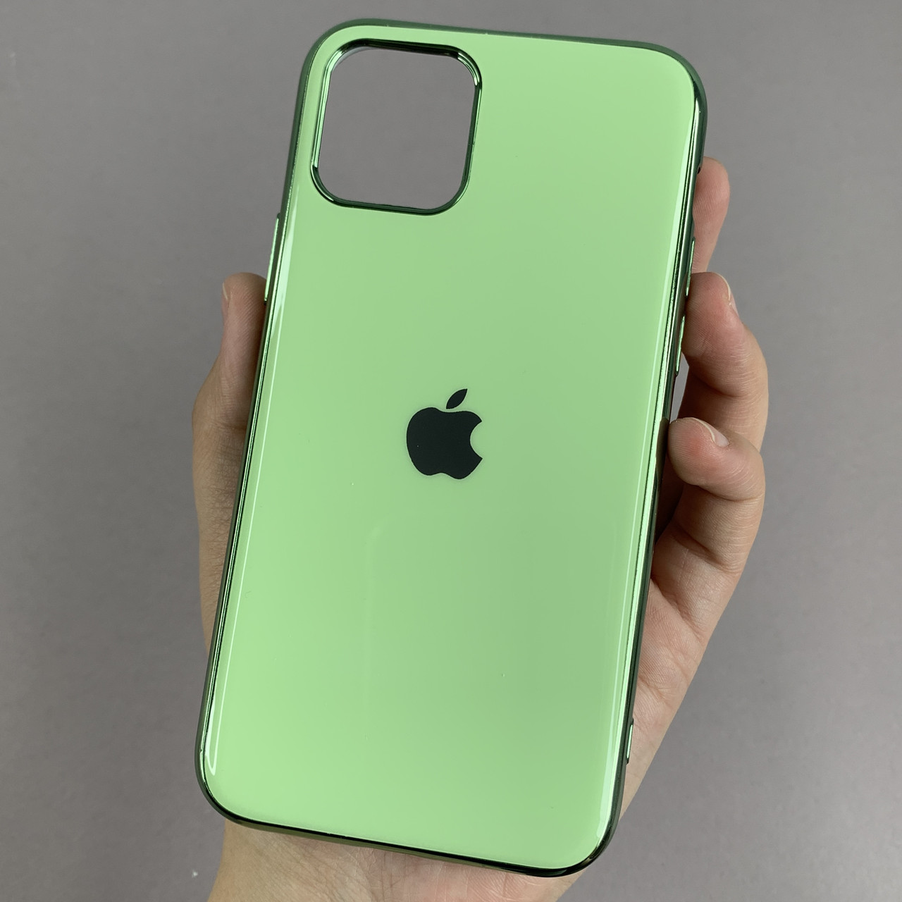 Чохол для Apple iPhone 11 Pro глянцевий жіночий чохол на телефон айфон 11 про салатовий X5Y