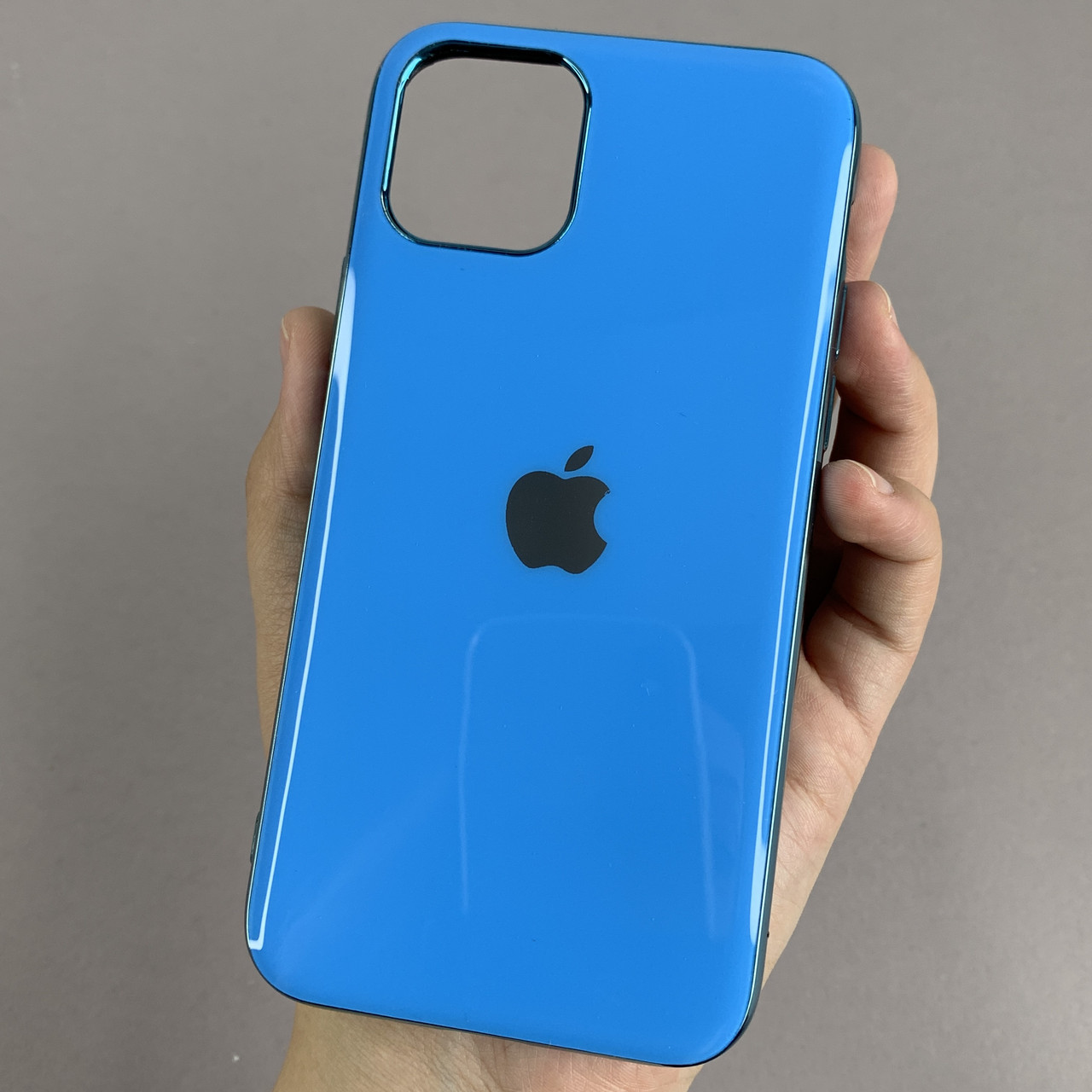Чохол для Apple iPhone 11 Pro глянцевий жіночий чохол на телефон айфон 11 про синій X5Y