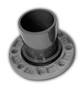 Фланцове з'єднання НПВХ d 315 мм, з чавунним фланцем, напірне, фото 1