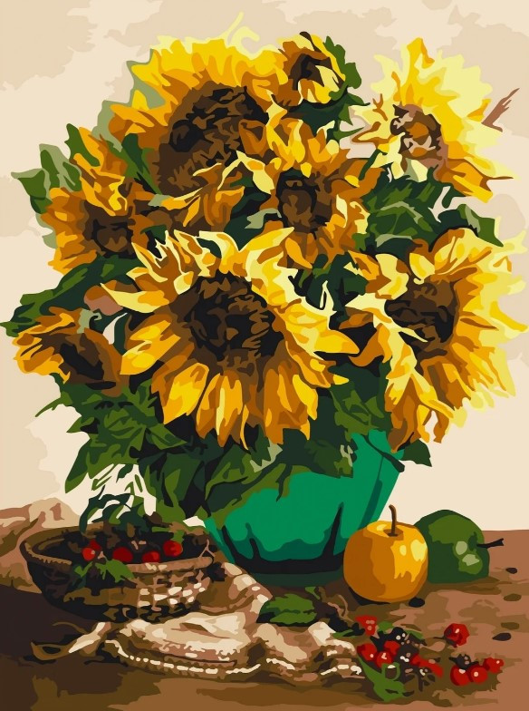 Картина за номерами Пишні соняшники 30*40 см Art Craft 12152-NN