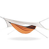 Гамак одномісний з москітною сіткою та тентом Naturehike NH20ZP092 Shelter camping 75D (Помаранчевий)