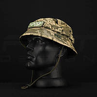 Панама Ріп-Стоп з велкро панелями  + шеврон "Фосфорний Очі"  піксель