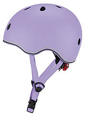 Шолом захисний дитячий Globber Go Up Lights лавандовий з ліхтариком  (XXS) 45-51см (506-103)