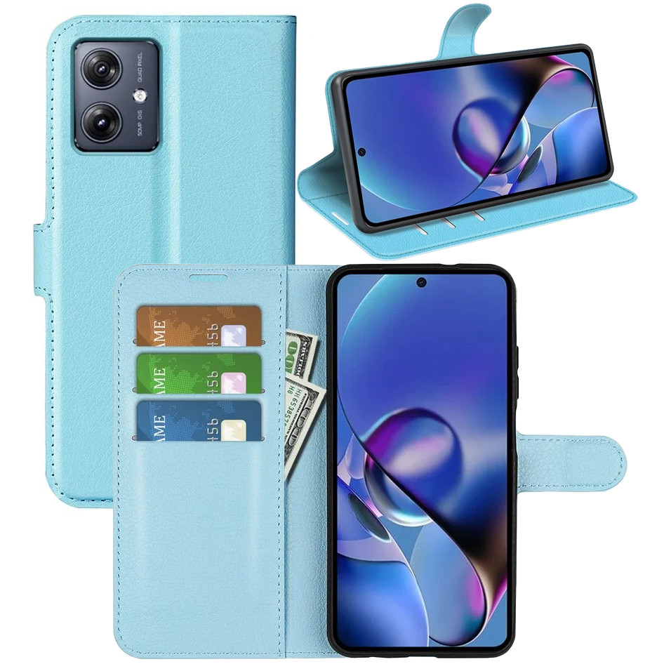 Чохол-книжка Litchie Wallet для Motorola G54 / G54 Power Light Blue