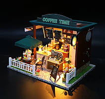 Румбокс COFFEE TIME Інтер'єрний конструктор Кав'ярня Roombox С006 + купол