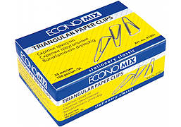 Скріпки трикутні 25мм ,100шт Economix E41001