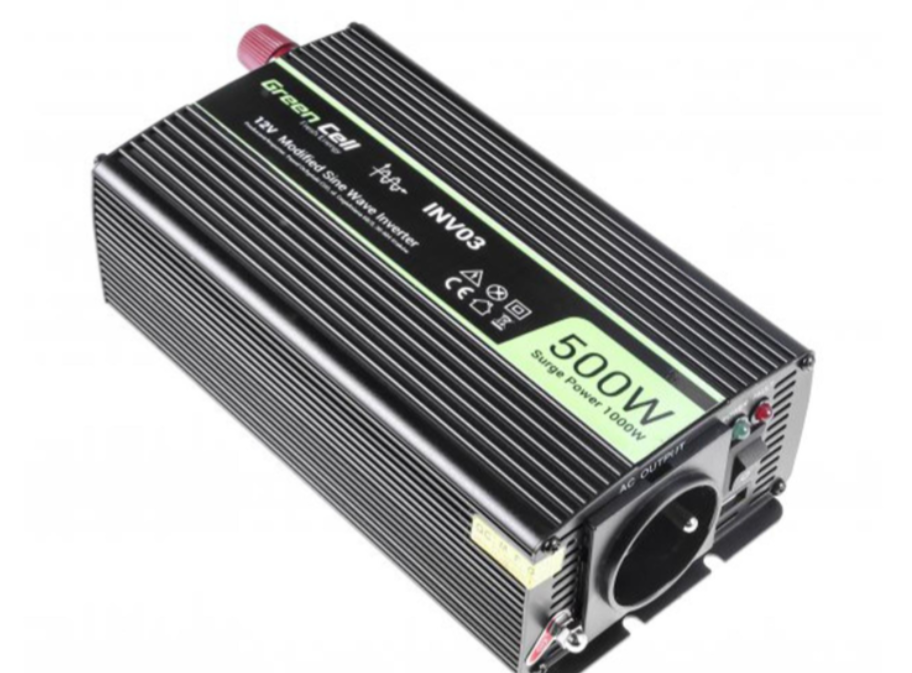 Перетворювач Green Cell  12V na 230V 500W/1000W (INV03DE), фото 1