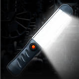 Ліхтар аварійний акумуляторний RIAS G-006 COB з магнітом та гачком Black (7_00692), фото 4