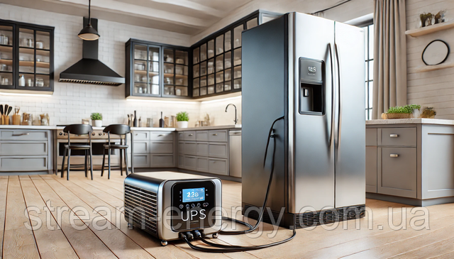 джерело безперебійного живлення або інвертор для холодильника