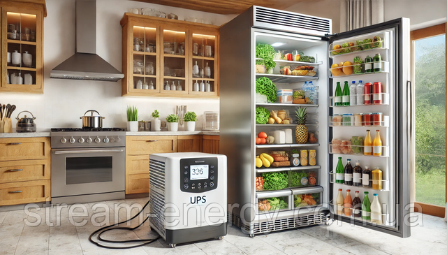 джерело безперебійного живлення або інвертор для холодильника