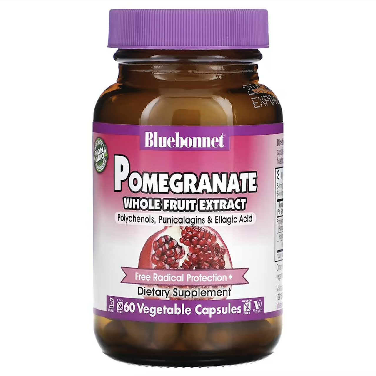 Bluebonnet Nutrition, Super Fruit, екстракт плодів граната, 60 капсул
