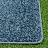 Ковролін  синій для спальні, вітальні та дитячої AW Manchester 77, ширина 4 м, фото 3