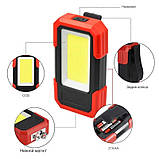 Портативний переносний ліхтар RIAS WB431 з магнітом та кліпсою 3xAAA 3W Red (7_00693), фото 3