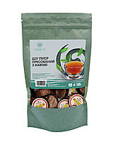 Шу Пуер пресовний з кавою 100г