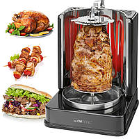 Електрошашличниця Clatronic 1400 Вт, 3 в 1 гриль + шашлик + шаурма (DVG 3686)