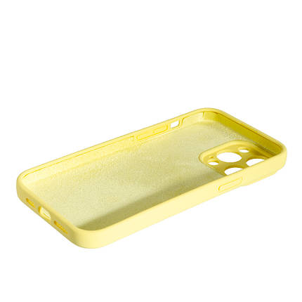 Силіконовий чохол Case Softy для Apple iPhone 14 Pro Max Yellow, фото 3