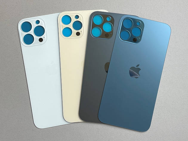Задня кришка iPhone 12 Pro синя Pacific Blue (большой виріз під камеру), фото 1