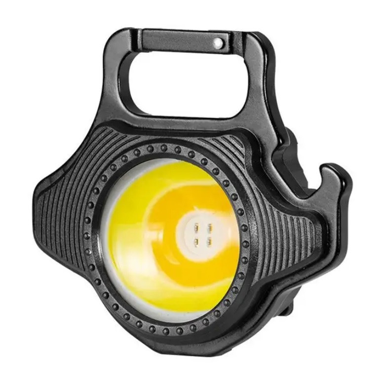 Портативний LED ліхтарик RIAS 48G акумуляторний з відкриванням та магнітом Type-C Black (7_00694), фото 1