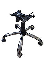 Комплект крісла керівника для офісних і комп'ютерних крісел (низ) Пневмопатрон, Хрестовина, хутро гойдання