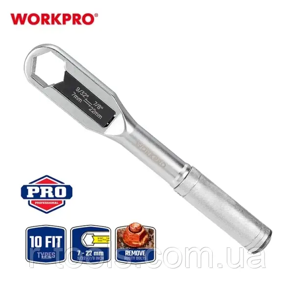 Універсальний розвідний ключ 7-22 мм Workpro PRO WP272015