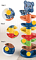 Розвиваюча гра для малюків 2025-1 Веселий спуск з м'ячиками 7 поверхів Ведмежатко, фото 4