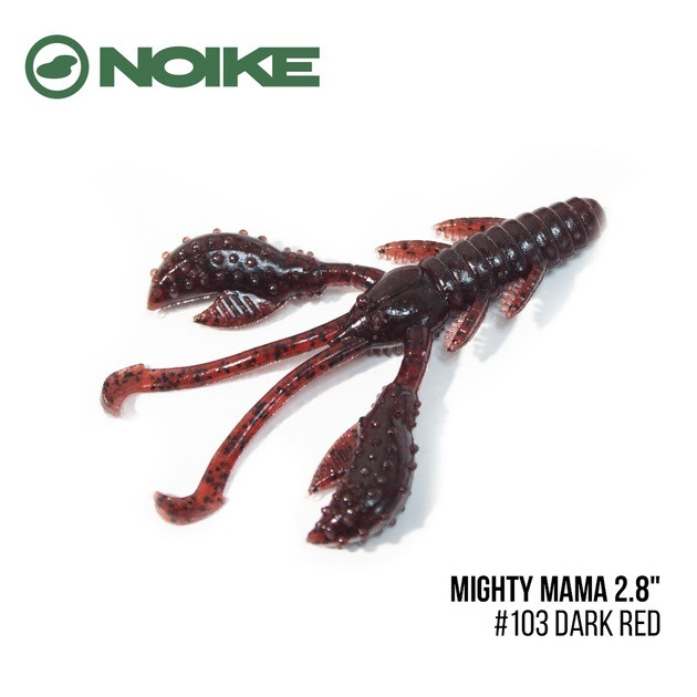 Силікон Noike Mighty Mama 2.8" (7 шт.) Anton103 Dark Red), фото 1