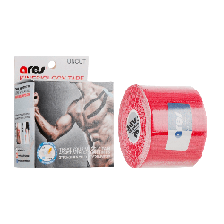 Кінезіо тейп Ares Classic Червоний 5см*5м