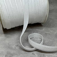 Велюр стрічка 1 см , колір- білий, метр, Білий