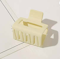 Краб заколка для волосся Amice 5 см матовий молочний