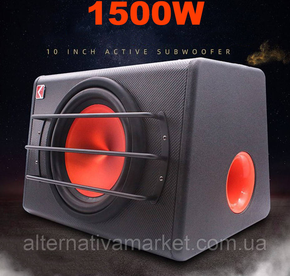 Активний сабвуфер KUERL K-E10APR потужність 1500W (Фазоінверторний корпус), фото 1