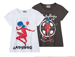 Футболки (набір 2 шт.) Miraculous на дівчинку р.98-104 - 2-4 роки, Lady Bug (Леді Баг)