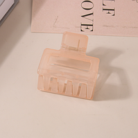 Краб заколка для волосся Amice 5 см прозорий кораловий