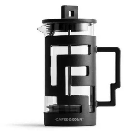 Заварник френч-прес для кави скляний Cafede Kona Labyrinth, 350 мл, Французький прес для заварки чаю